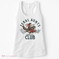 Feral Aunts Social Club The Cool Aunt Pregnancy Raccoon Women's Tank Top thumb 0
