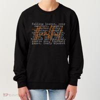 Fall Autumn Season Thankful Quote Women's Sweatshirt thumb 0