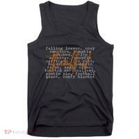 Fall Autumn Season Thankful Quote Tank Top thumb 0