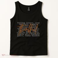 Fall Autumn Season Thankful Quote Tank Top thumb 2