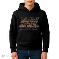 Fall Autumn Season Thankful Quote Kids Hoodie thumb 4