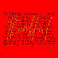 Fall Autumn Season Thankful Quote Santa Hat thumb 1