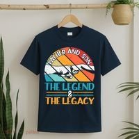 Father And Son The Legend The Legacy Retro Vintage T-Shirt thumb 2