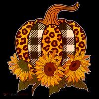 Fashion Autumn Leopard Buffalo Plaid Pumpkin T-Shirt thumb 7