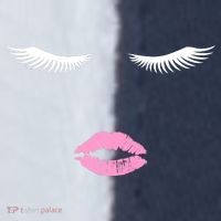 Fashion Style Eyelash Lips Lashes Pink Lipstick Sport-Tek Competitor United Soccer Jersey thumb 4