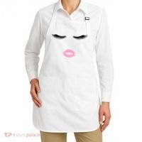 Fashion Style Eyelash Lips Lashes Pink Lipstick Apron thumb 2