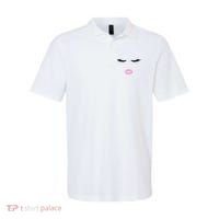 Fashion Style Eyelash Lips Lashes Pink Lipstick Polo thumb 0