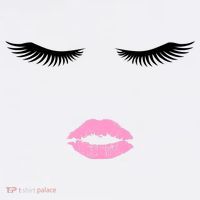 Fashion Style Eyelash Lips Lashes Pink Lipstick Women's Hoodie thumb 2