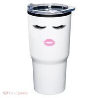 Fashion Style Eyelash Lips Lashes Pink Lipstick Tumbler thumb 0