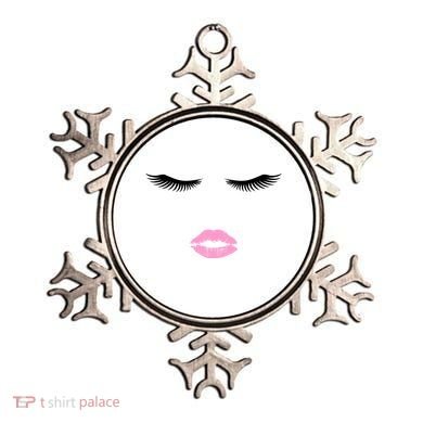 Fashion Style Eyelash Lips Lashes Pink Lipstick Ornament