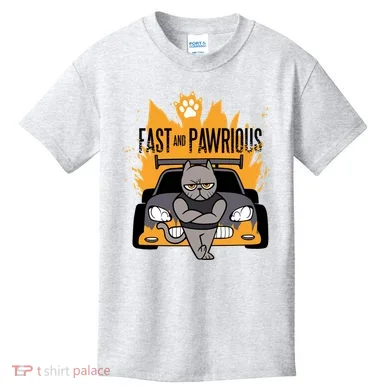 Fast And Pawrious Kids T-Shirt