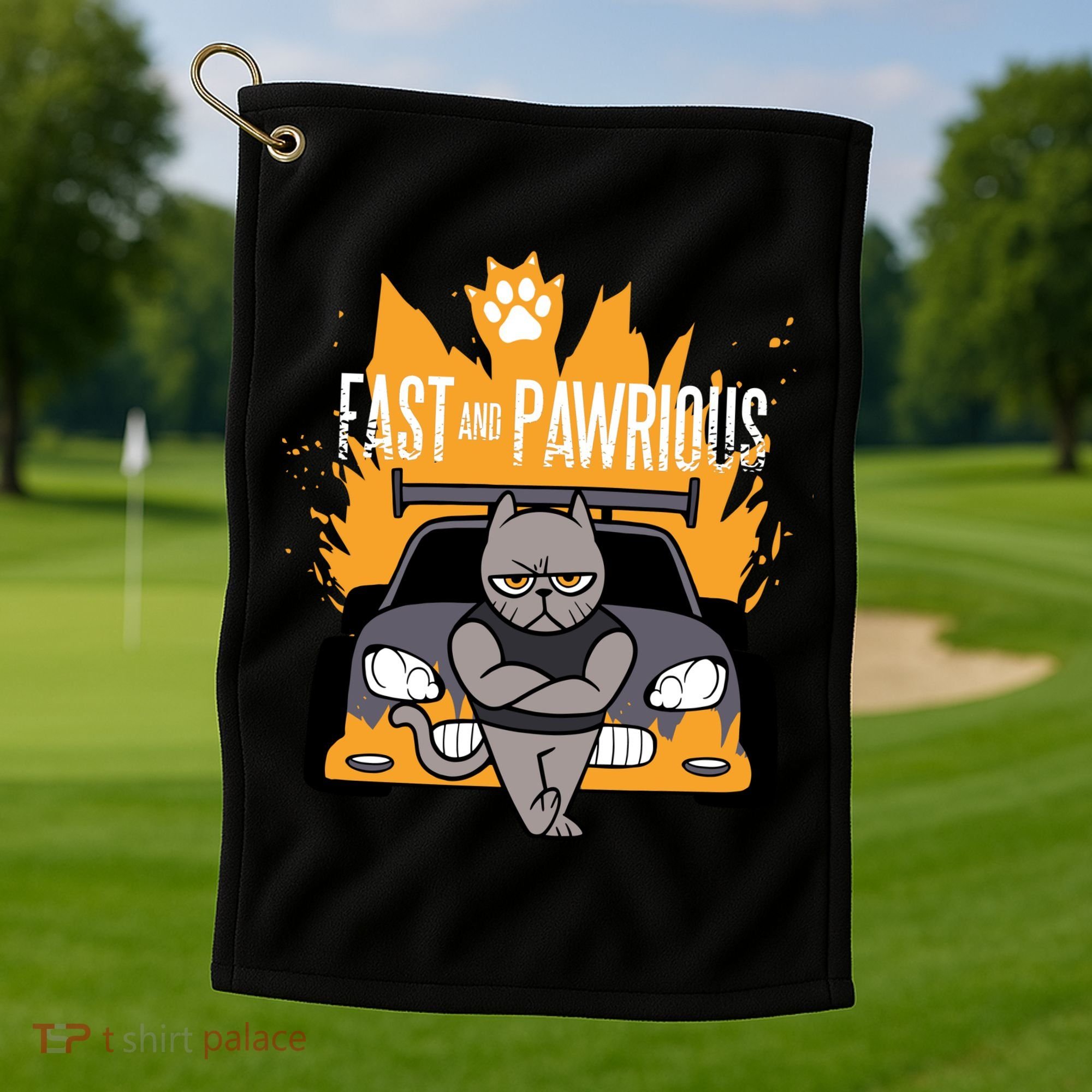 Fast And Pawrious Golf Towel
