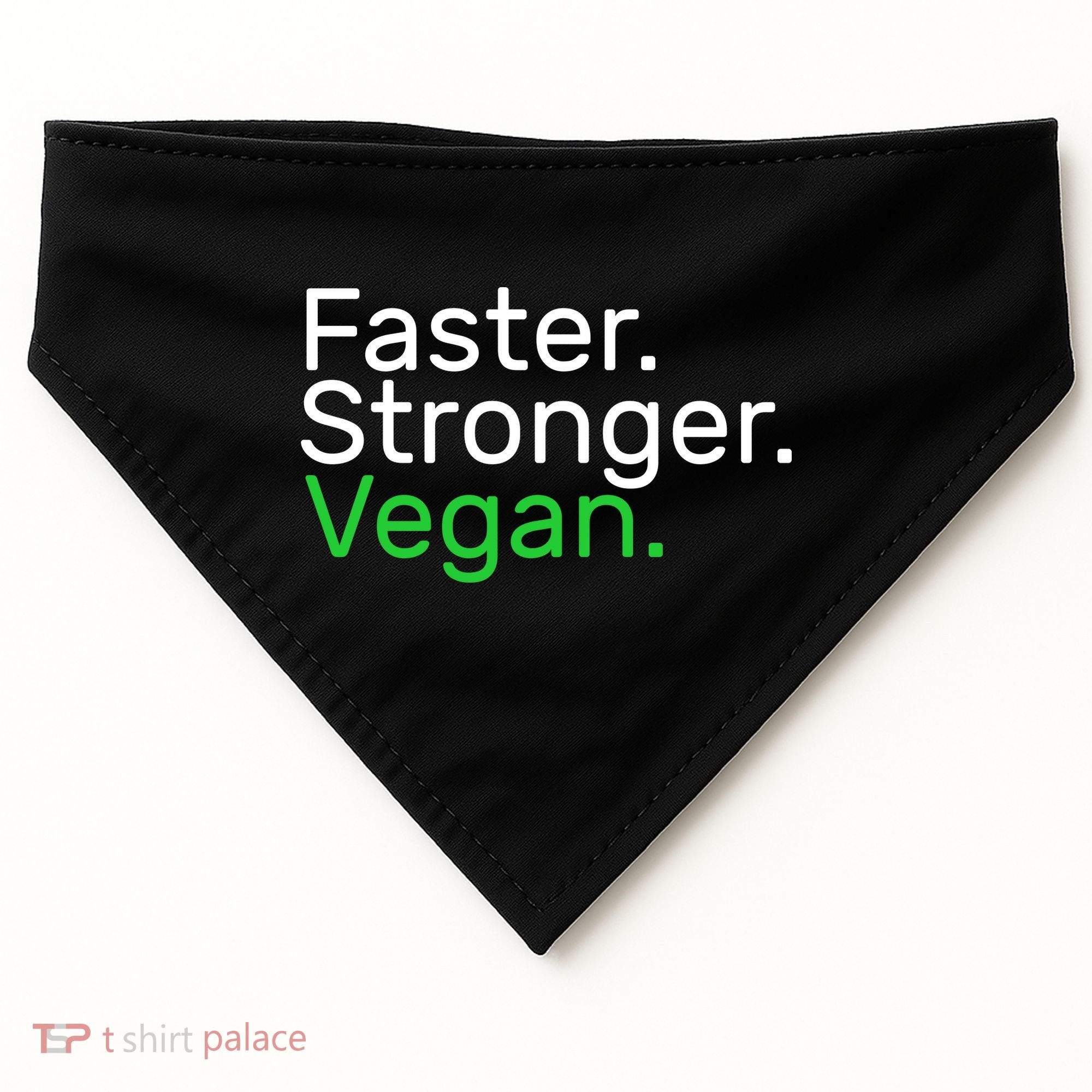 Faster Stronger Vegan USA-Made Doggie Bandana