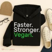 Faster Stronger Vegan Hoodie thumb 4