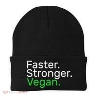 Faster Stronger Vegan Beanie thumb 0