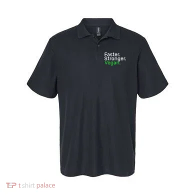 Faster Stronger Vegan Polo
