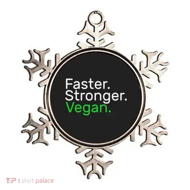 Faster Stronger Vegan Ornament