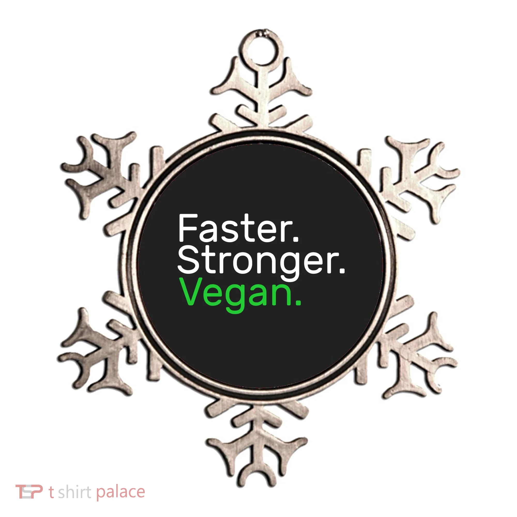 Faster Stronger Vegan Ornament