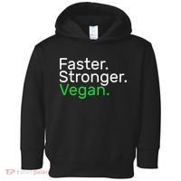 Faster Stronger Vegan Toddler Hoodie thumb 0