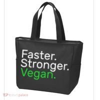 Faster Stronger Vegan Tote Bag thumb 3