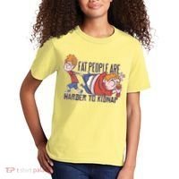 Fat People Are Harder To Kidnap Kids T-Shirt thumb 2