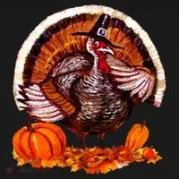 Fat Turkey Pumpkin Scene Bucket Hat thumb 4