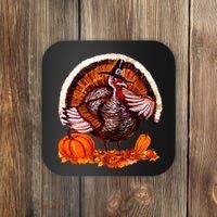Fat Turkey Pumpkin Scene Coaster thumb 0