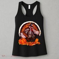 Fat Turkey Pumpkin Scene Women's Tank Top thumb 3