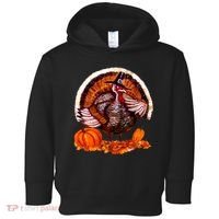 Fat Turkey Pumpkin Scene Toddler Hoodie thumb 0