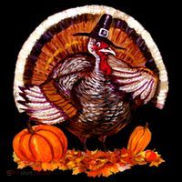 Fat Turkey Pumpkin Scene Toddler Hoodie thumb 2