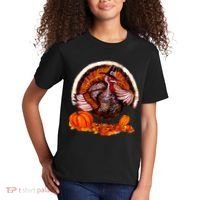 Fat Turkey Pumpkin Scene Kids T-Shirt thumb 2