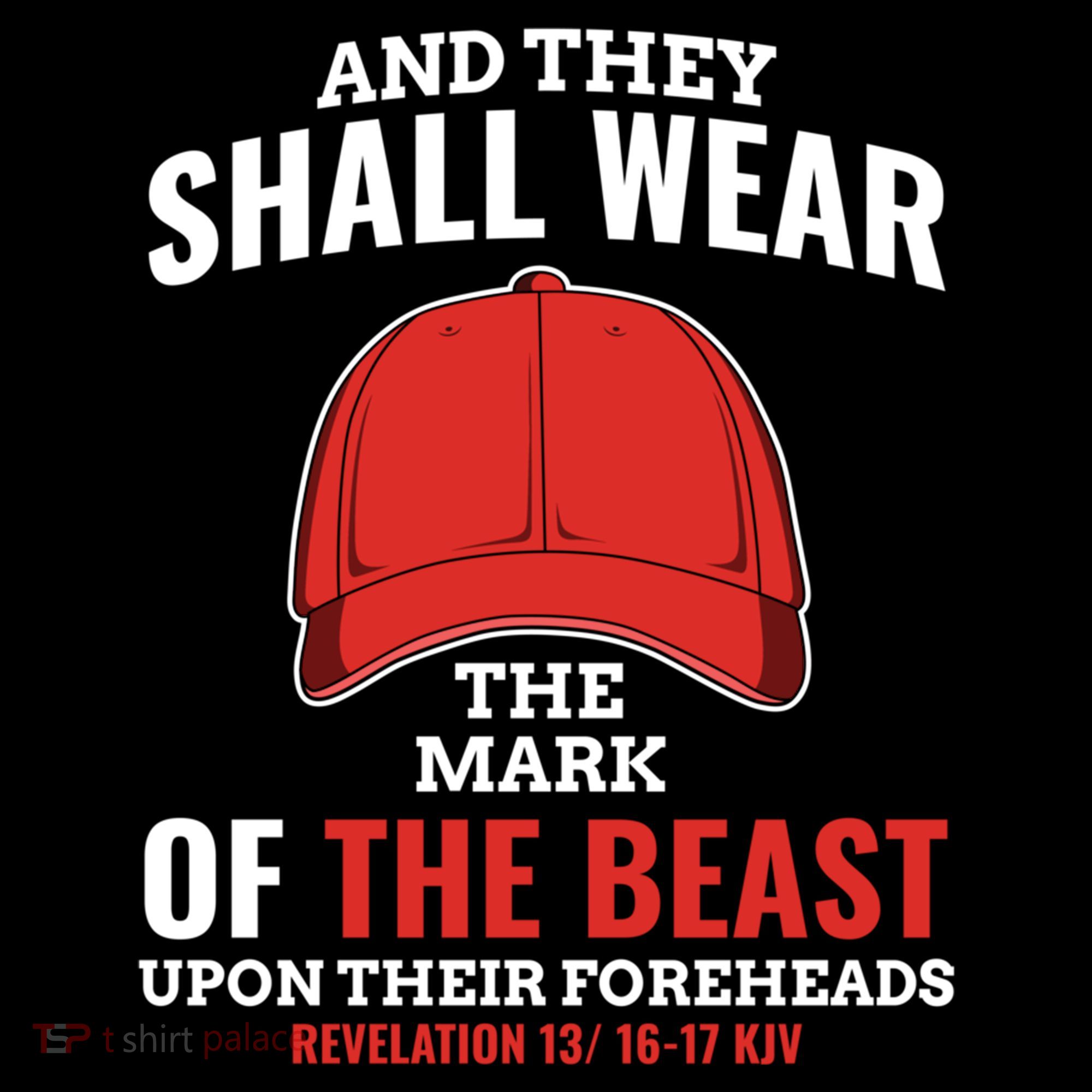 Funny Anti Trump Mark Of The Beast Red Hat Liberal Gift Coffee Mug