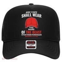 Funny Anti Trump Mark Of The Beast Red Hat Liberal Gift Hat thumb 0
