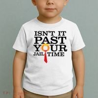Funny Anti Trump Isnt It Past Your Jail Time Toddler T-Shirt thumb 2