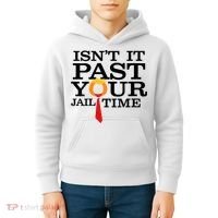 Funny Anti Trump Isnt It Past Your Jail Time Kids Hoodie thumb 4