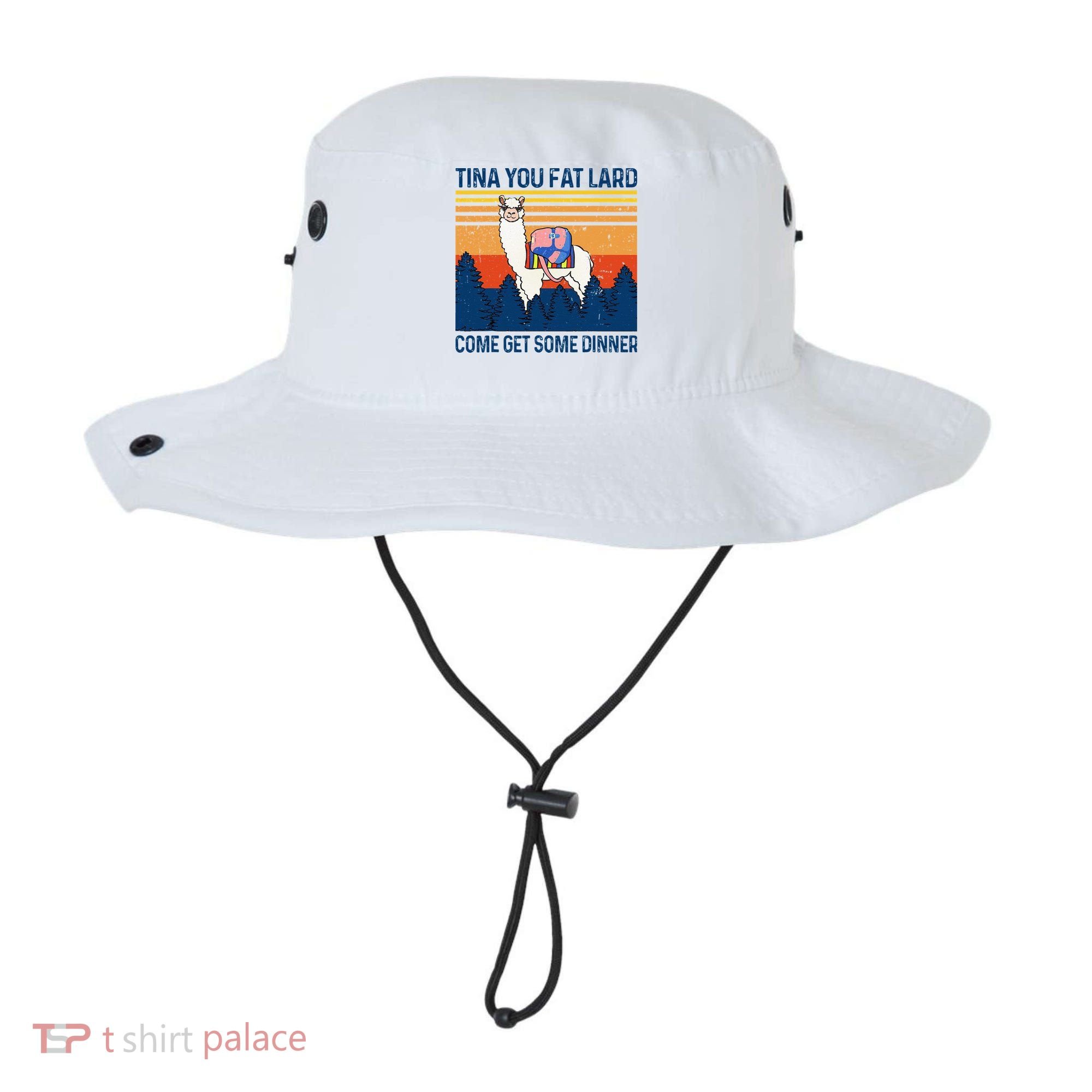 Funny Alpaca Tina You Fat Lard Come And Get Some Dinner Bucket Hat