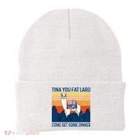 Funny Alpaca Tina You Fat Lard Come And Get Some Dinner Beanie thumb 0