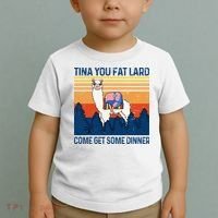 Funny Alpaca Tina You Fat Lard Come And Get Some Dinner Toddler T-Shirt thumb 2