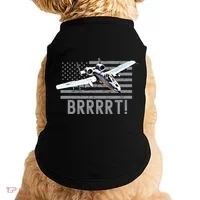 Funny A10 Thunderbolt Warthog BRRRRRT Doggie Tank thumb 0