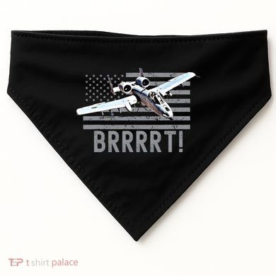 Funny A10 Thunderbolt Warthog BRRRRRT USA-Made Doggie Bandana