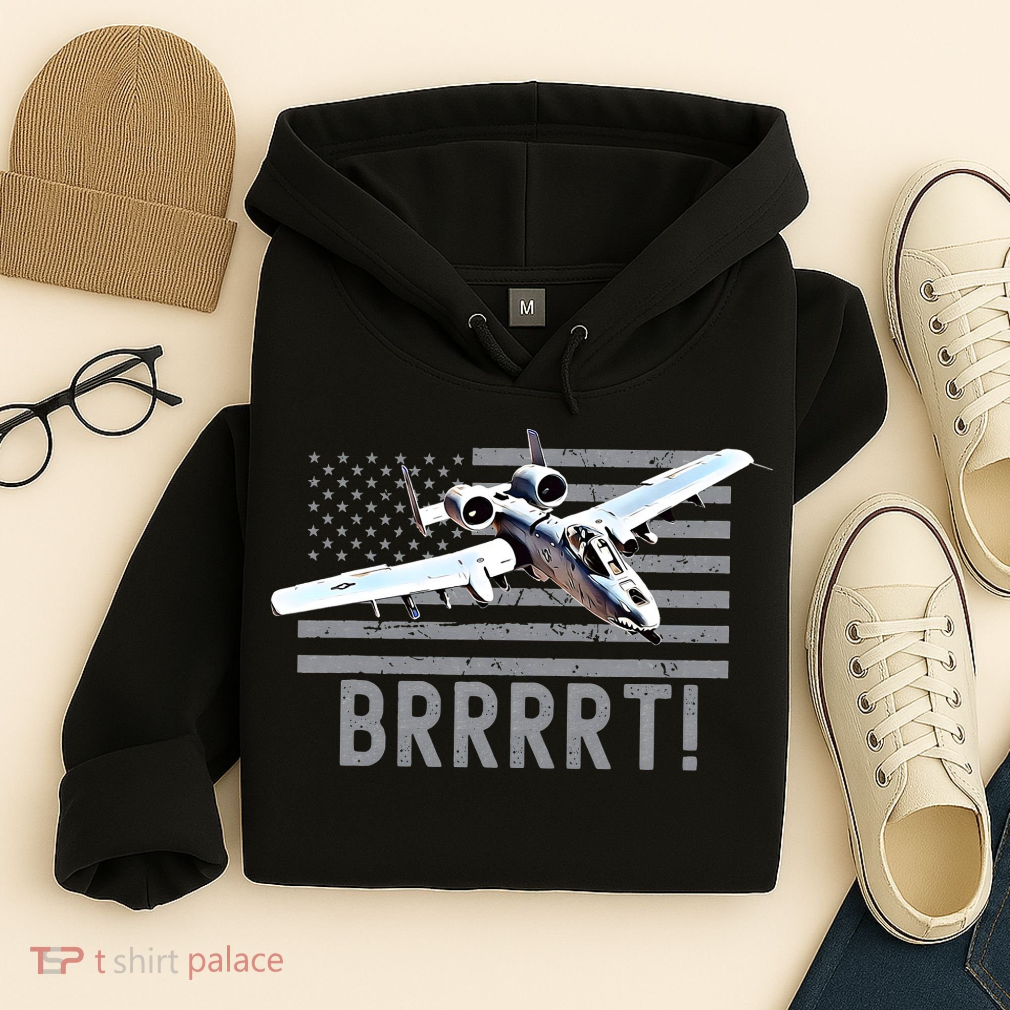 Funny A10 Thunderbolt Warthog BRRRRRT Hoodie