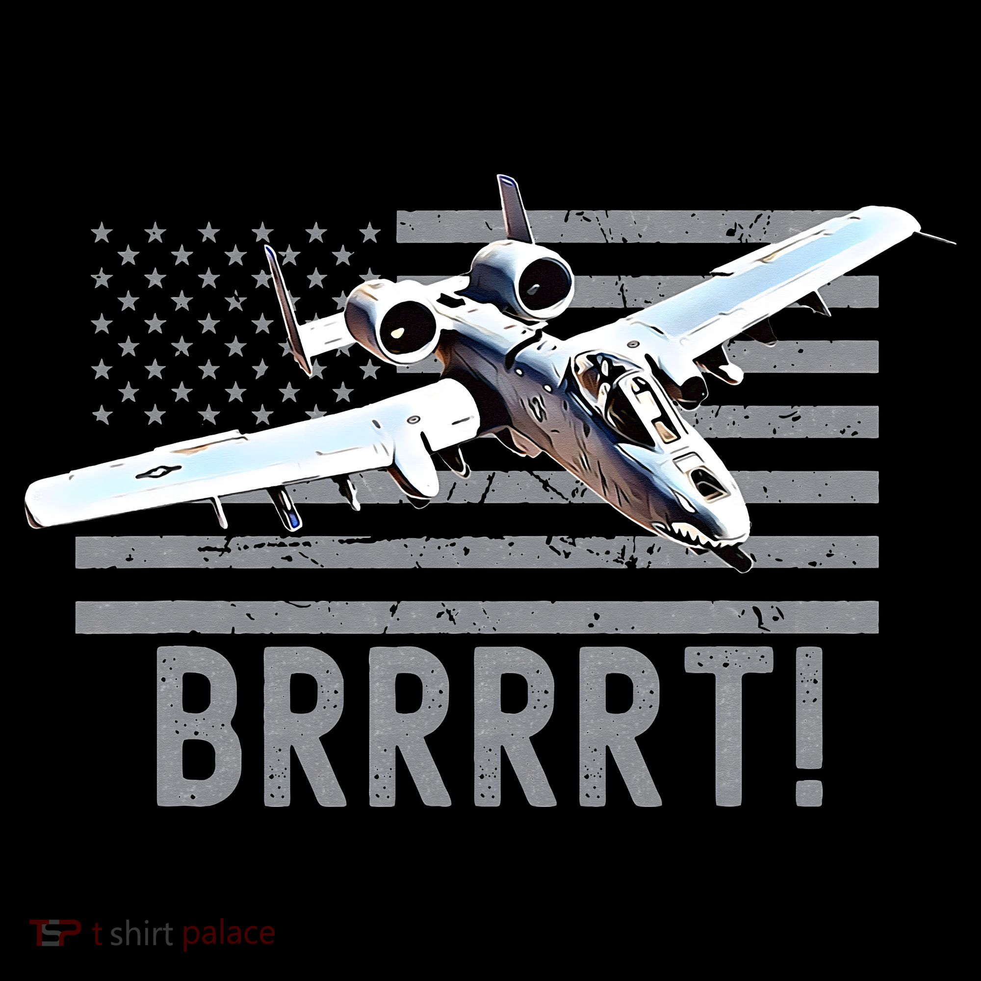 Funny A10 Thunderbolt Warthog BRRRRRT Long Sleeve Shirt