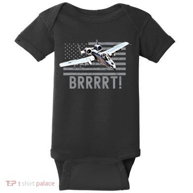 Funny A10 Thunderbolt Warthog BRRRRRT Baby Bodysuit