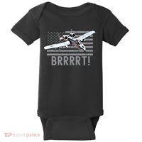 Funny A10 Thunderbolt Warthog BRRRRRT Baby Bodysuit thumb 0