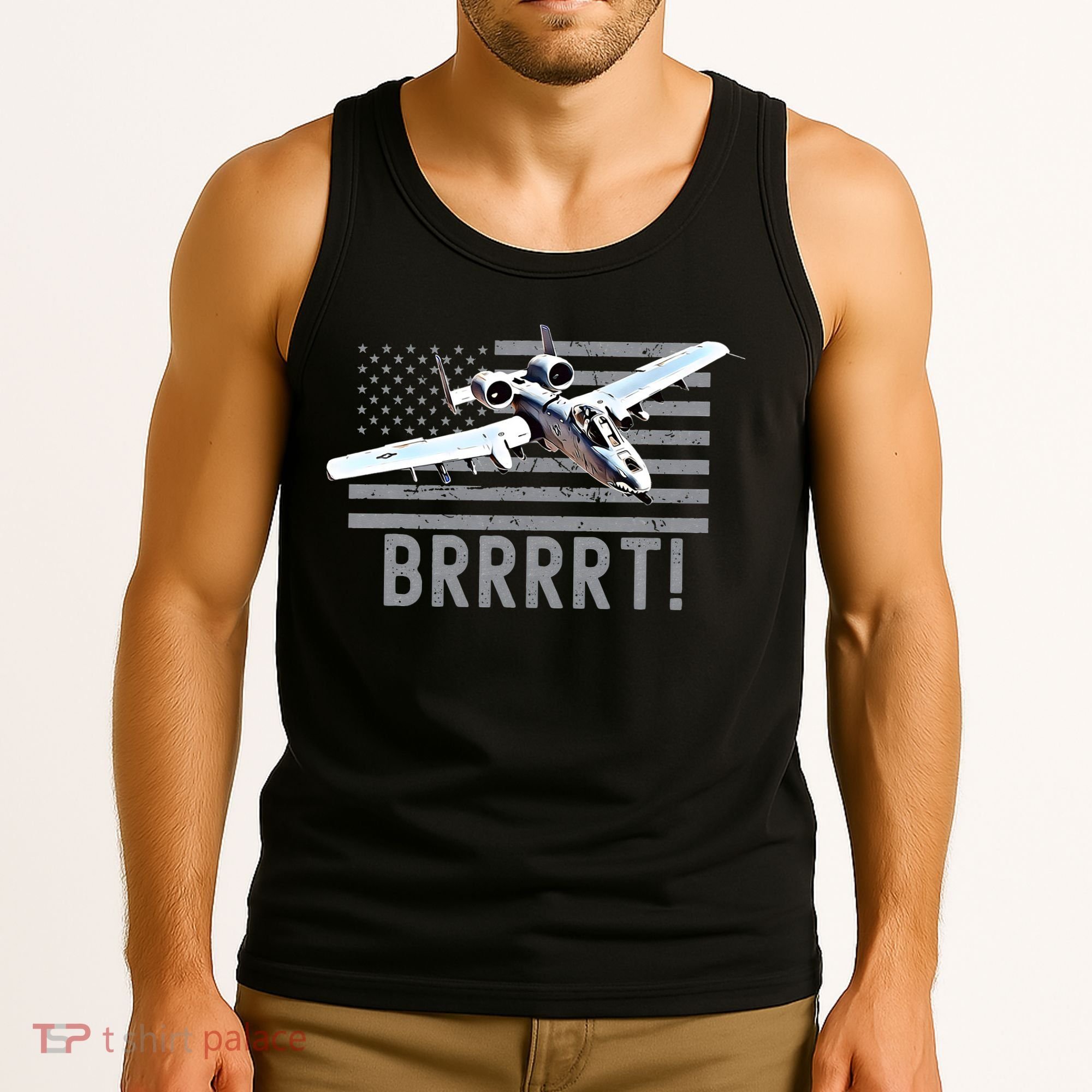 Funny A10 Thunderbolt Warthog BRRRRRT Tank Top