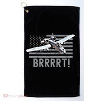 Funny A10 Thunderbolt Warthog BRRRRRT Golf Towel thumb 0