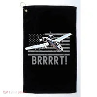 Funny A10 Thunderbolt Warthog BRRRRRT Golf Towel thumb 0