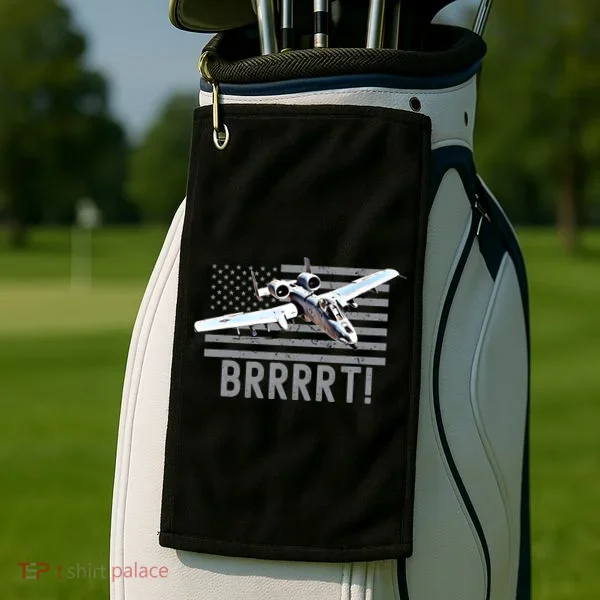 Funny A10 Thunderbolt Warthog BRRRRRT Golf Towel