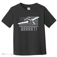 Funny A10 Thunderbolt Warthog BRRRRRT Toddler T-Shirt thumb 0