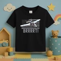 Funny A10 Thunderbolt Warthog BRRRRRT Toddler T-Shirt thumb 3